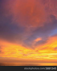 Beautiful Sunset at Andaman sea Krabi Phiket Thailand