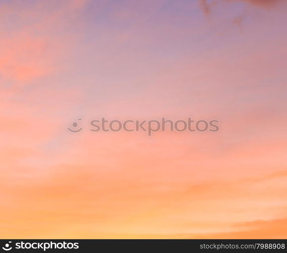 Beautiful sunset sky