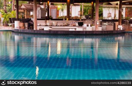 Beautiful swimming pool in Thailand