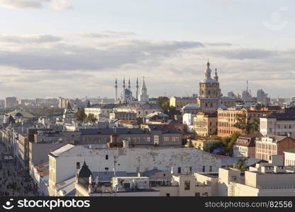 Beautiful top view to Kazan, Republic of Tatarstan, Russia