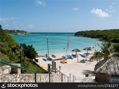 beautiful tropical beach on Long Bay, Antigua