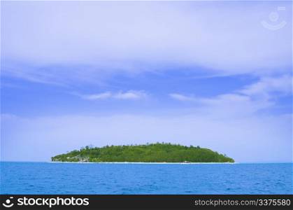 Beautiful tropical green island on Andaman Sea in Thailand