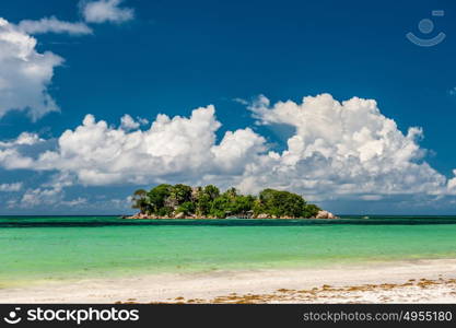 Beautiful tropical island at Seychelles