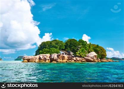 Beautiful tropical island at Seychelles