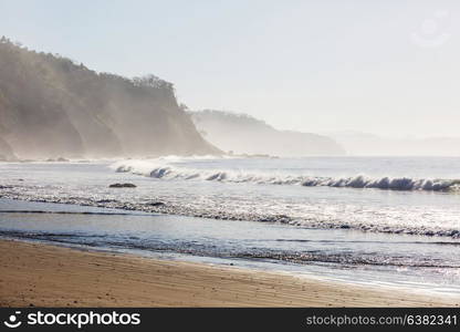 Beautiful tropical Pacific Ocean coast in Costa Rica