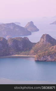 beautiful tropical sea in summer, beach island and the sea in Thailand