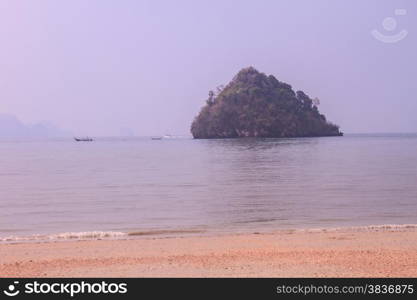 beautiful tropical sea in summer, beach island and the sea in Thailand