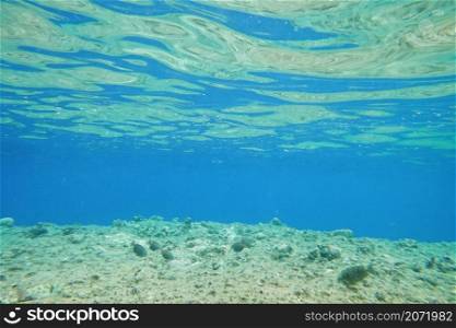 Beautiful underwater seascape, natural background
