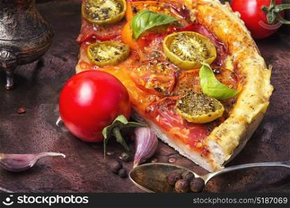Beautiful vegetarian pizza