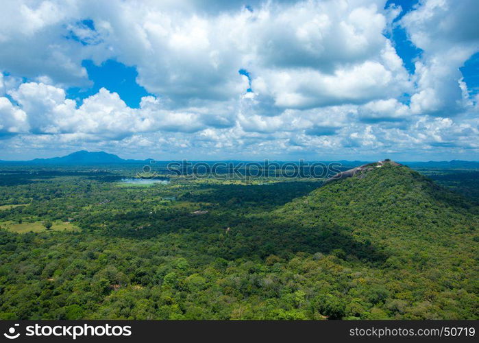 Beautiful vew from Sigiriya Lion Rock, Sri Lanka