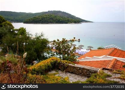 Beautiful view at Adrina beach resort,Skopelos,Greece