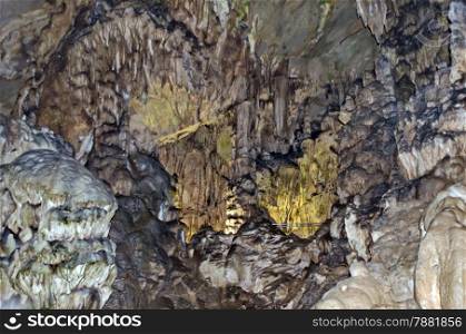 Beautiful view in Ledenika cave, near to Vratza town, Bulgaria
