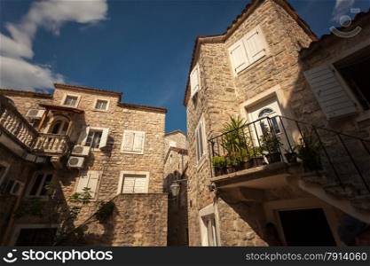 Beautiful view of old stone building at mediterranean town