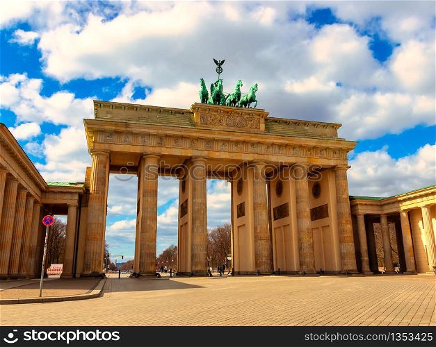 Beautiful view of the Brandenburg Gate, Berlin