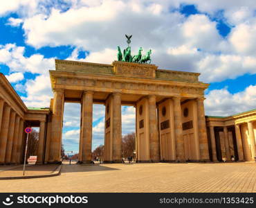 Beautiful view of the Brandenburg Gate, Berlin