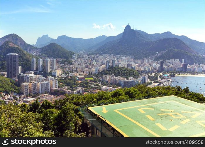 beautiful view of the Rio de Janeiro at sunny day, Brazil