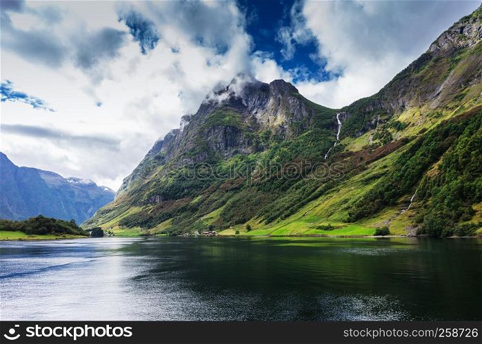beautiful view of the sognefjord, Norway