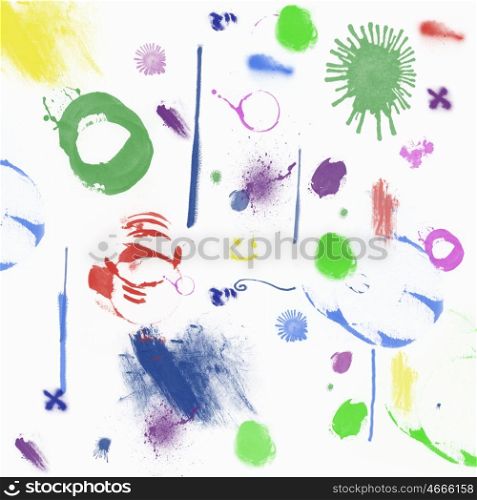 Beautiful wallpaper with many abstract colorful shapes
