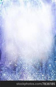 Beautiful watercolor background in soft blue and white Great for textures and backgrounds for your projects