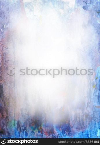 Beautiful watercolor background in soft white and blue Great for textures and backgrounds for your projects!
