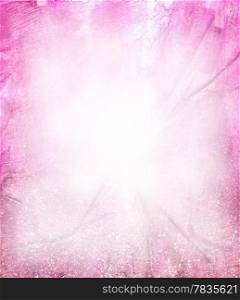 Beautiful watercolor background in soft white and magenta Great for textures and backgrounds for your projects