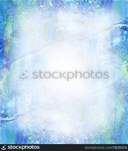Beautiful watercolor background in soft white, blue and pink Great for textures and backgrounds for your projects