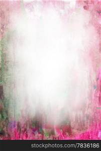 Beautiful watercolor background in soft white, red and green Great for textures and backgrounds for your projects!