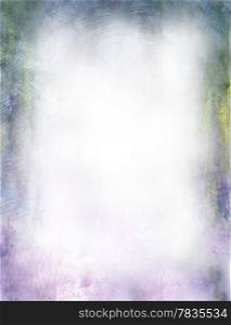 Beautiful watercolor background in soft yellow, purple and green Great for textures and backgrounds for your projects