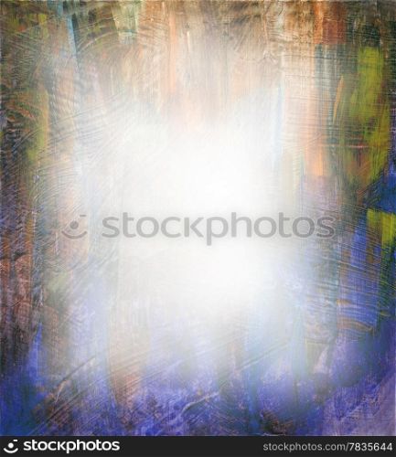 Beautiful watercolor background in vibrant purple, orange and yellow Great for textures and backgrounds for your projects