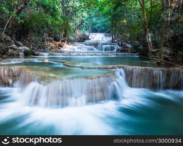 Beautiful Waterfall at Huay Mae Khamin