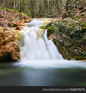 Beautiful waterfall in the forest of national park