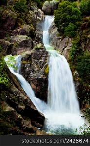 Beautiful waterfall of fresh and pure water 