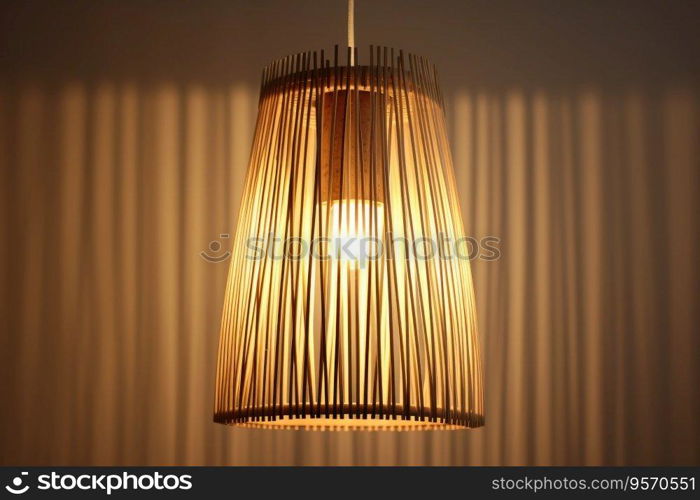 Beautiful weave bamboo lamp