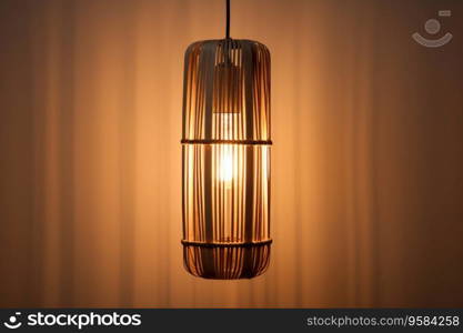 Beautiful weave bamboo lamp