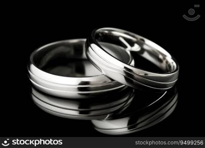 Beautiful wedding golden rings