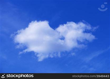 Beautiful white cloud on blue sky background. Blue sky and white cloud