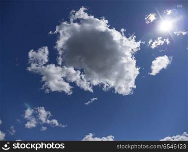 Beautiful white clouds in the blue sky. Beautiful white clouds in the blue sky.