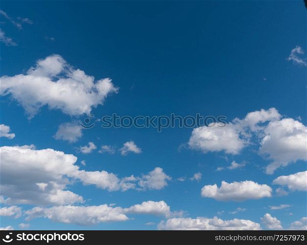 Beautiful white clouds in the blue sky.. Beautiful white clouds in the blue sky