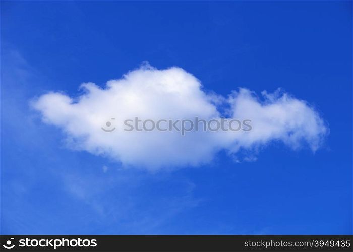 Beautiful white clouds on blue sky background. Blue sky and white clouds