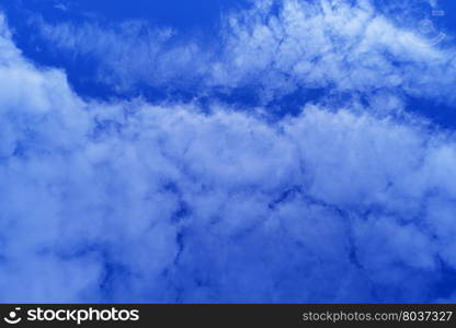 Beautiful white clouds on blue sky background. White clouds on blue sky background