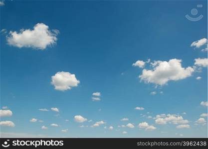 beautiful white clouds on sky