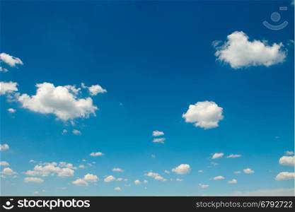 beautiful white clouds on sky