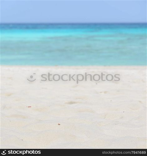 Beautiful white sand beach and crystal clear water of Koh Tachai, Similan National Park, Thailand