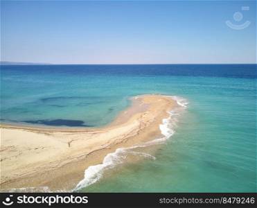 Beautiful wiild sand peninsula in halkidiki