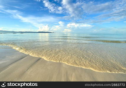 Beautiful wild beach at remote island, Philippines