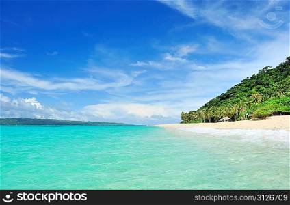 Beautiful wild beach at remote island, Philippines