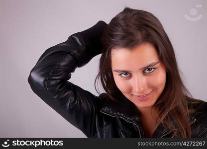 Beautiful woman portrait - isolated