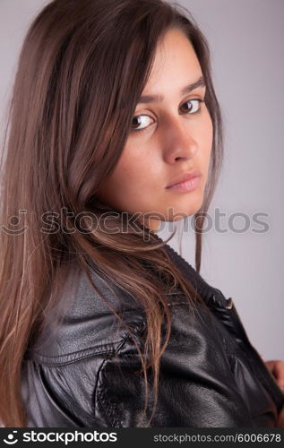 Beautiful woman portrait - isolated