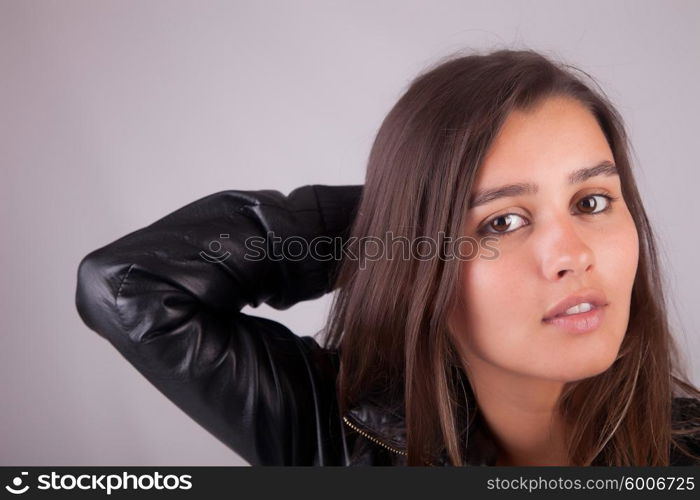 Beautiful woman portrait - isolated