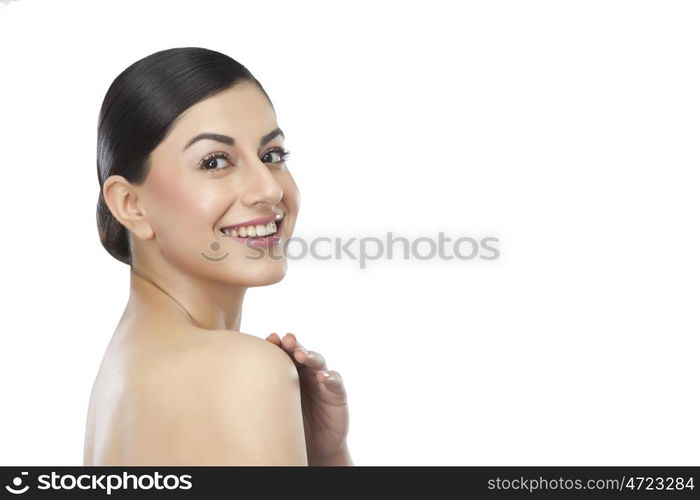 Beautiful woman smiling